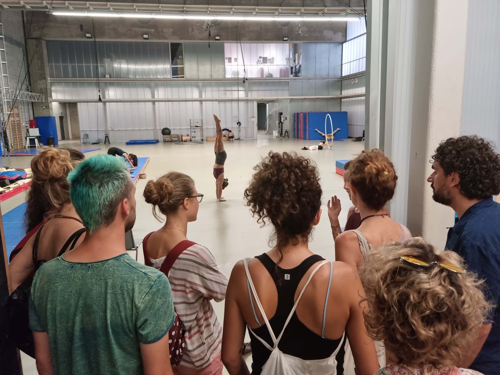 Participants at La Central del Circ, Barcelona, Sept 2022