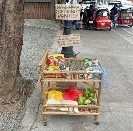Maginhawa Community Pantry - one of a growing number across the Philippines. © Maginhawa
