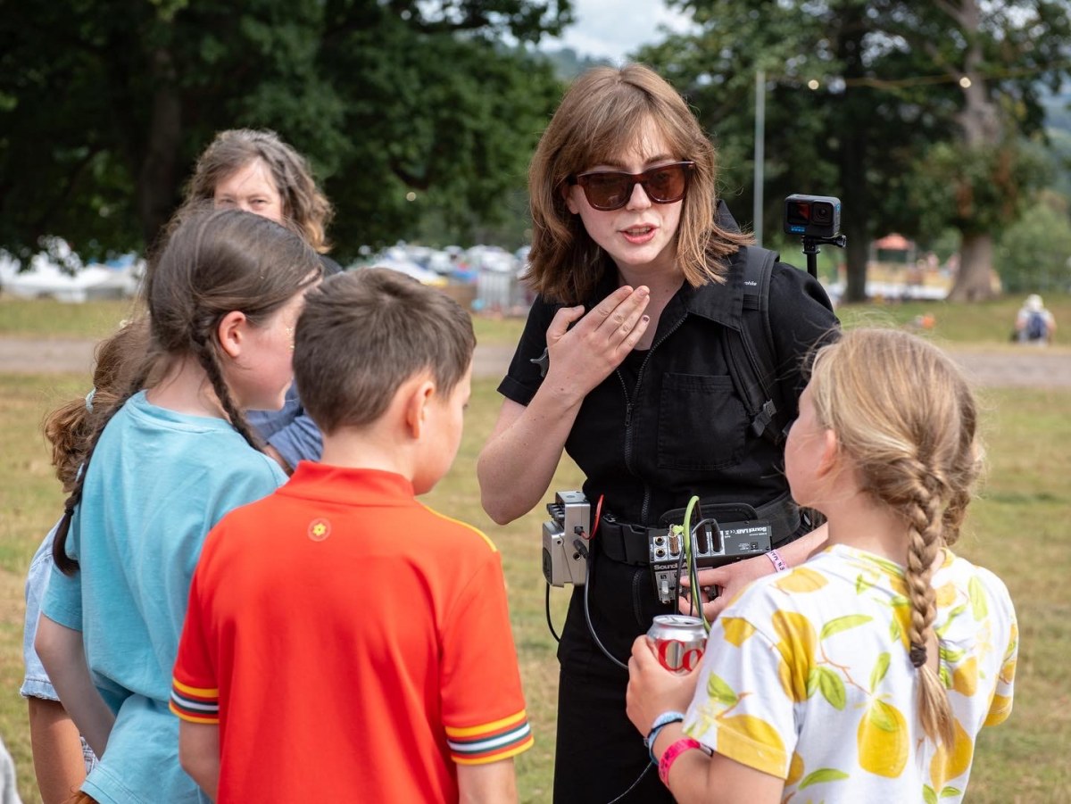 ‘Sound foraging’ with Ardal Bicnic, at Green Man Festival (Two Cats in the Yard Photography)